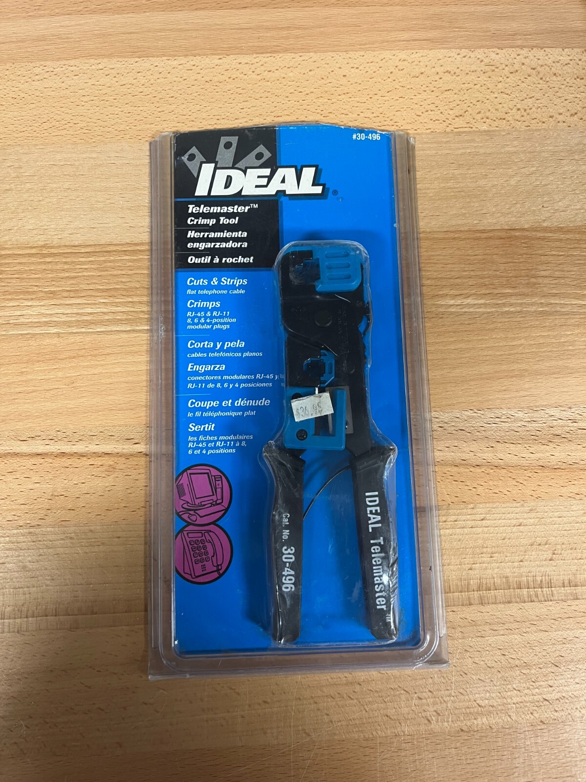 Ideal 33-700 TeleMaster RJ-45/RJ-11 Modular Plug Termination Crimp Tool Kit NEW