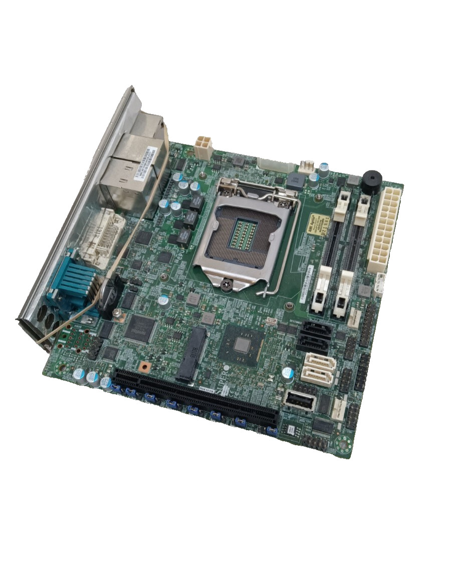 SUPERMICRO X10SLV-Q Mini ITX Server Motherboard WITH I/O SHIELD | Tested