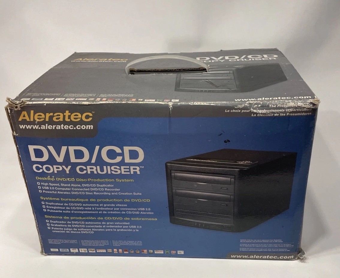 Aleratec 1:1 Stand Alone CD and DVD Copy Cruiser Pro HS 260155 New In Box
