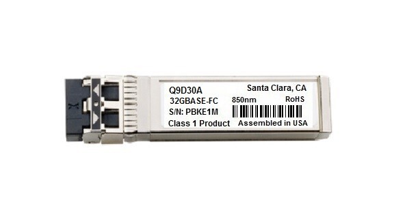 HPE Q9D30A compatible HPE C-series 32 Gb Fibre Channel Short Wave 850nm LC MMF