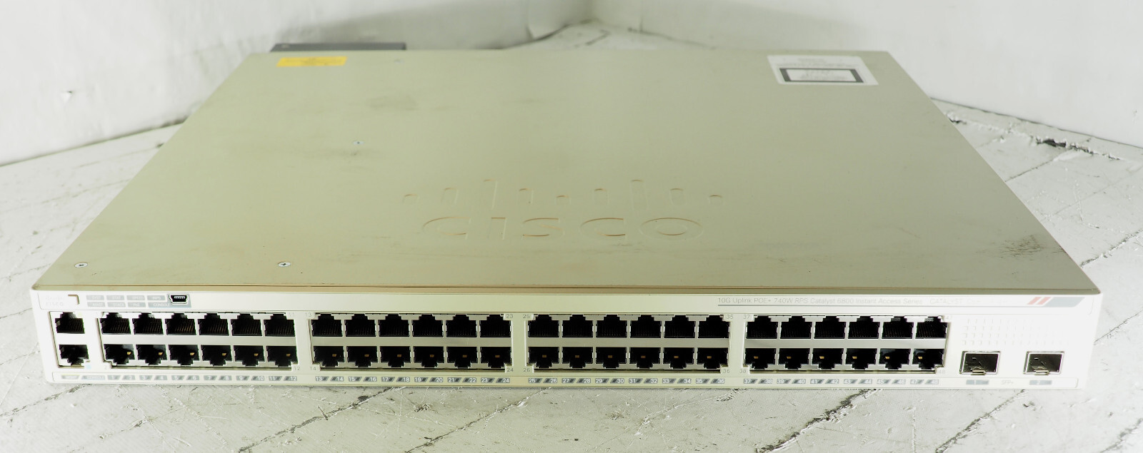 Cisco C6800IA-48FPDR V03 48-Port GbE 2 x 10Gb SFP+ Switch 1 x 1025 W PSU