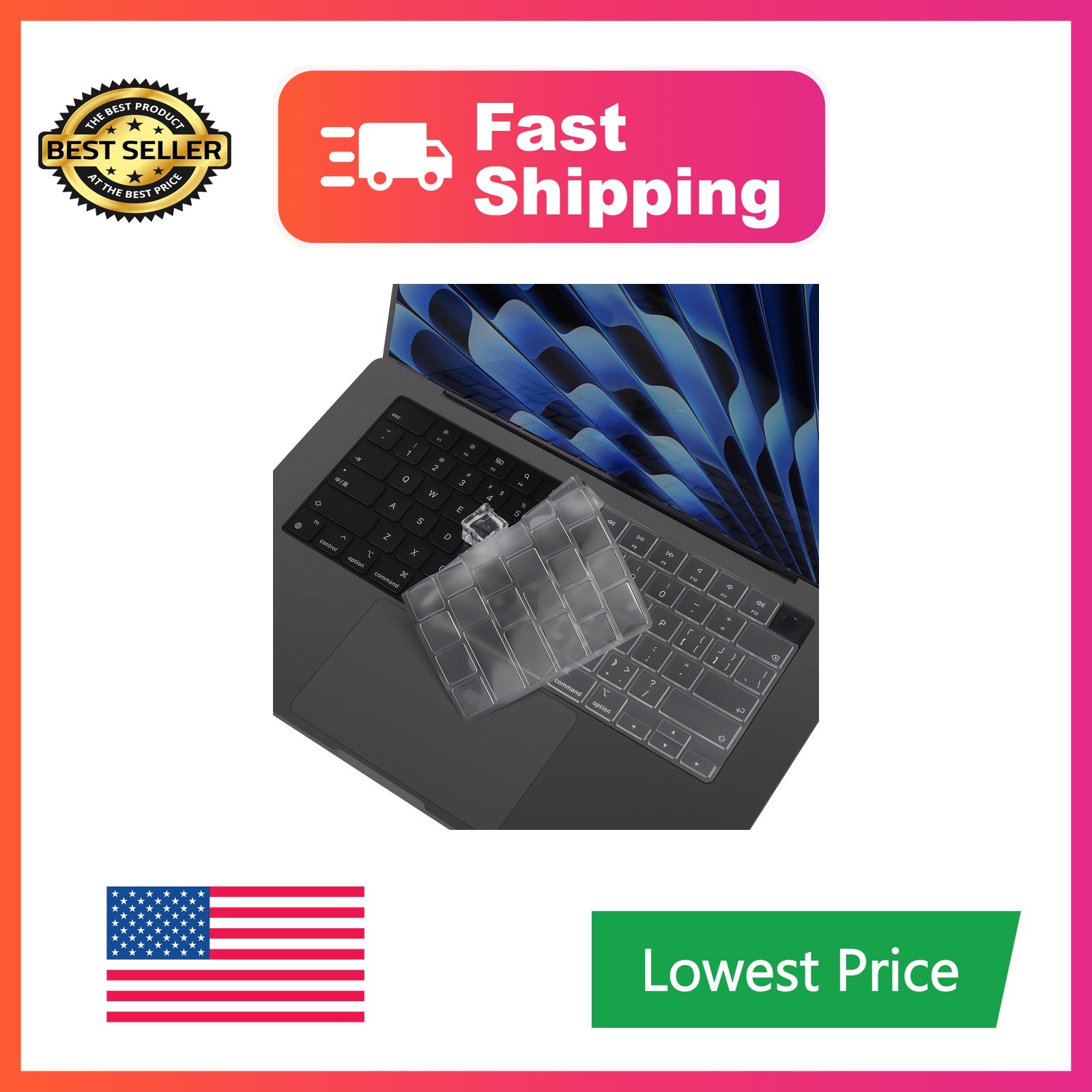 Premium Ultra Thin MacBook Pro 16 & 14 inch Keyboard Cover Protector for 2026