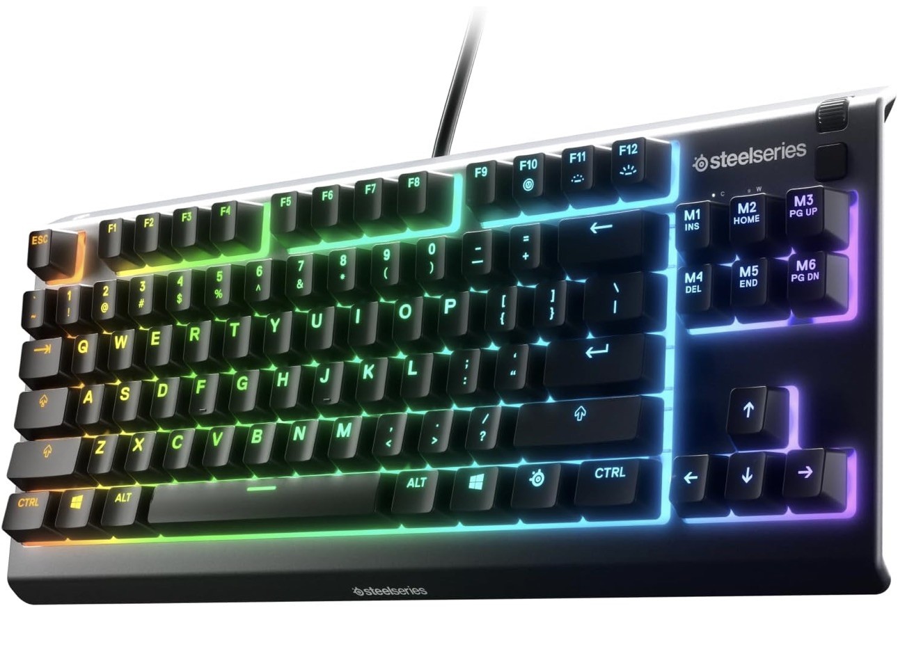 SteelSeries Apex 3 TKL RGB Wired Gaming Keyboard - Black - 64831