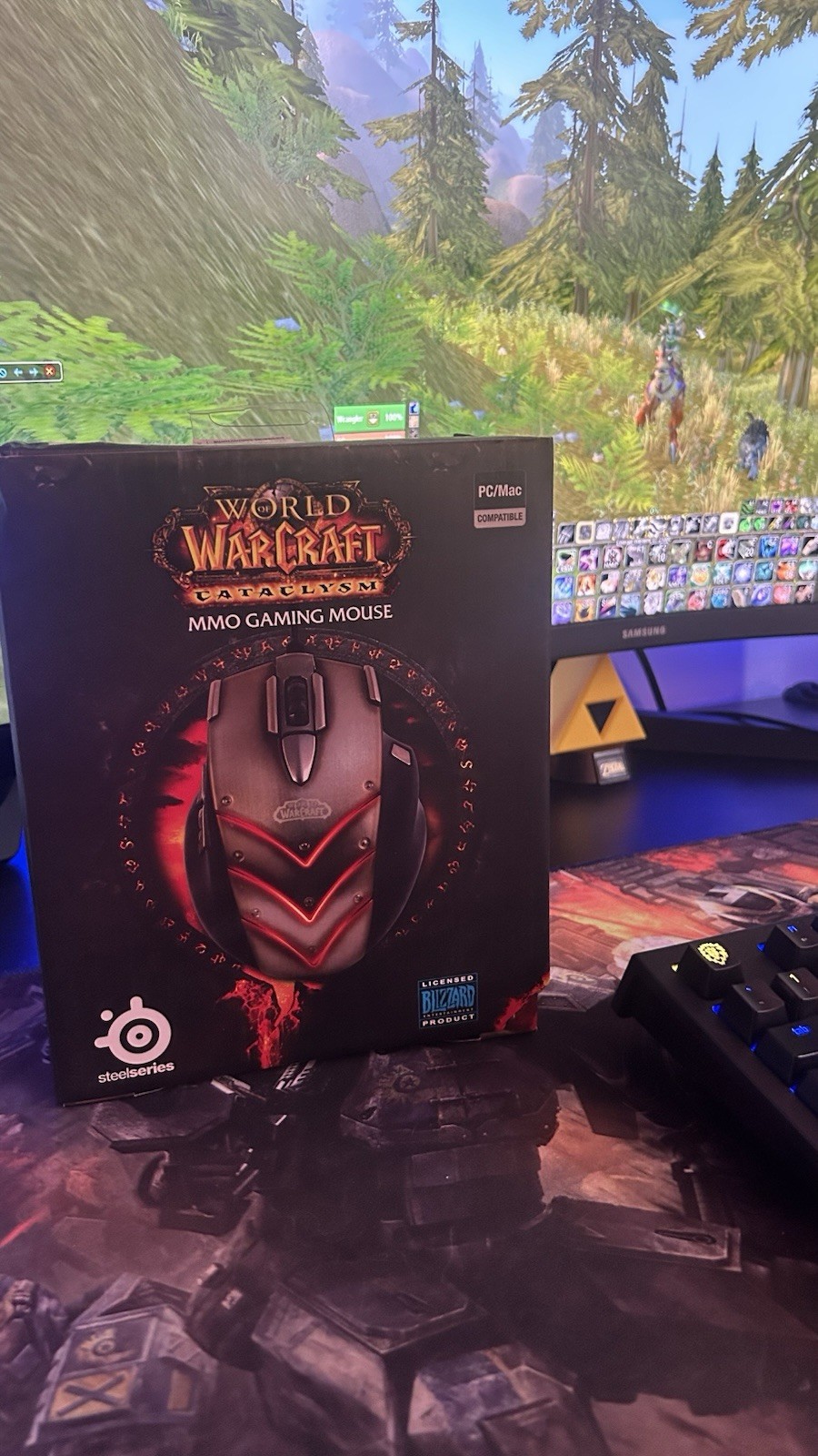 **Rare Unopened** Steelseries World of Warcraft Cataclysm Gaming Mouse