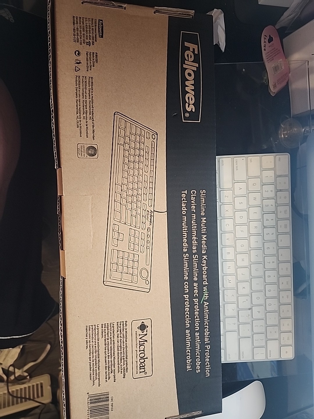 Fellowes Microban Basic 104 Wired Keyboard