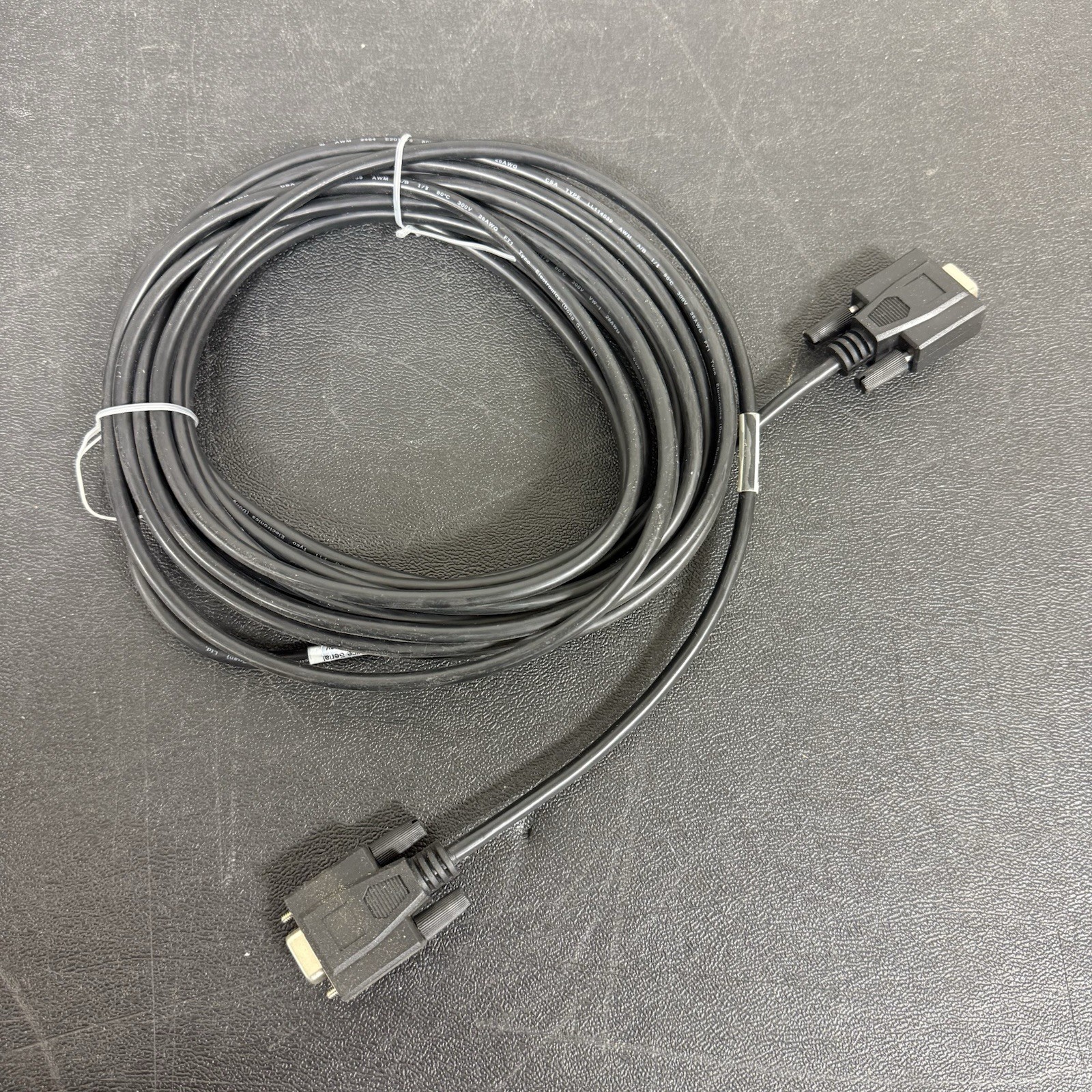 Tyco Electronics RS232, DB9F To DB9F Null Modem, 25Ft Shielded Cable/038-003-458