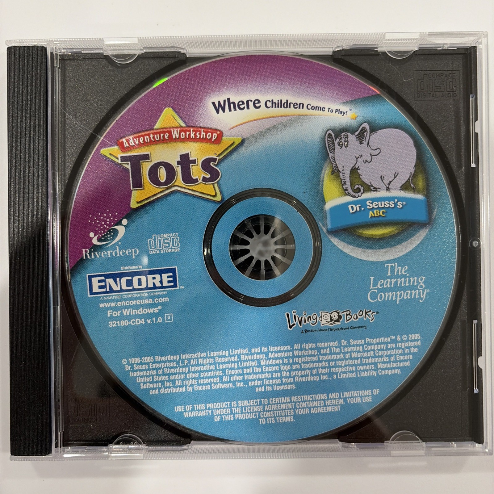 Adventure Workshop Tots Dr. Seuss’s ABC PC CD-ROM Learning Game
