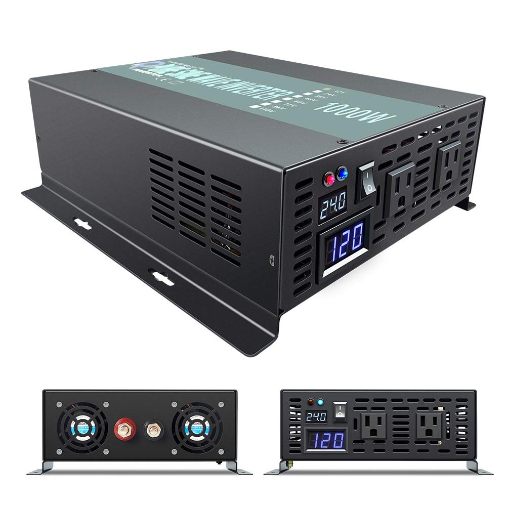 WZRELB RBP100024VCRT 1000W 24V 120V Pure Sine Wave Solar Power Inverter with ...