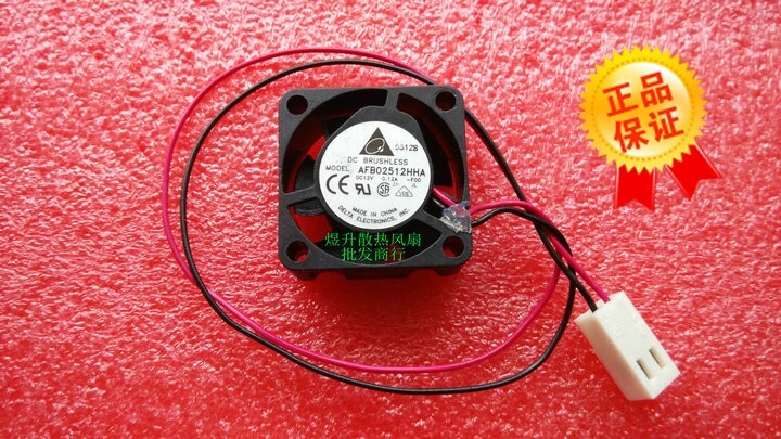 Delta AFB02512HHA 2510 DC12V 0.12A 25 * 10MM 2-wire cooling fan