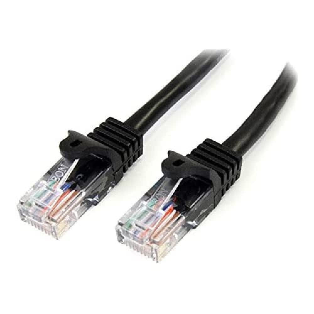 StarTech.com 5m Black Cat5e Snagless RJ45 UTP Patch Cable - 5 m Patch Cord - Eth
