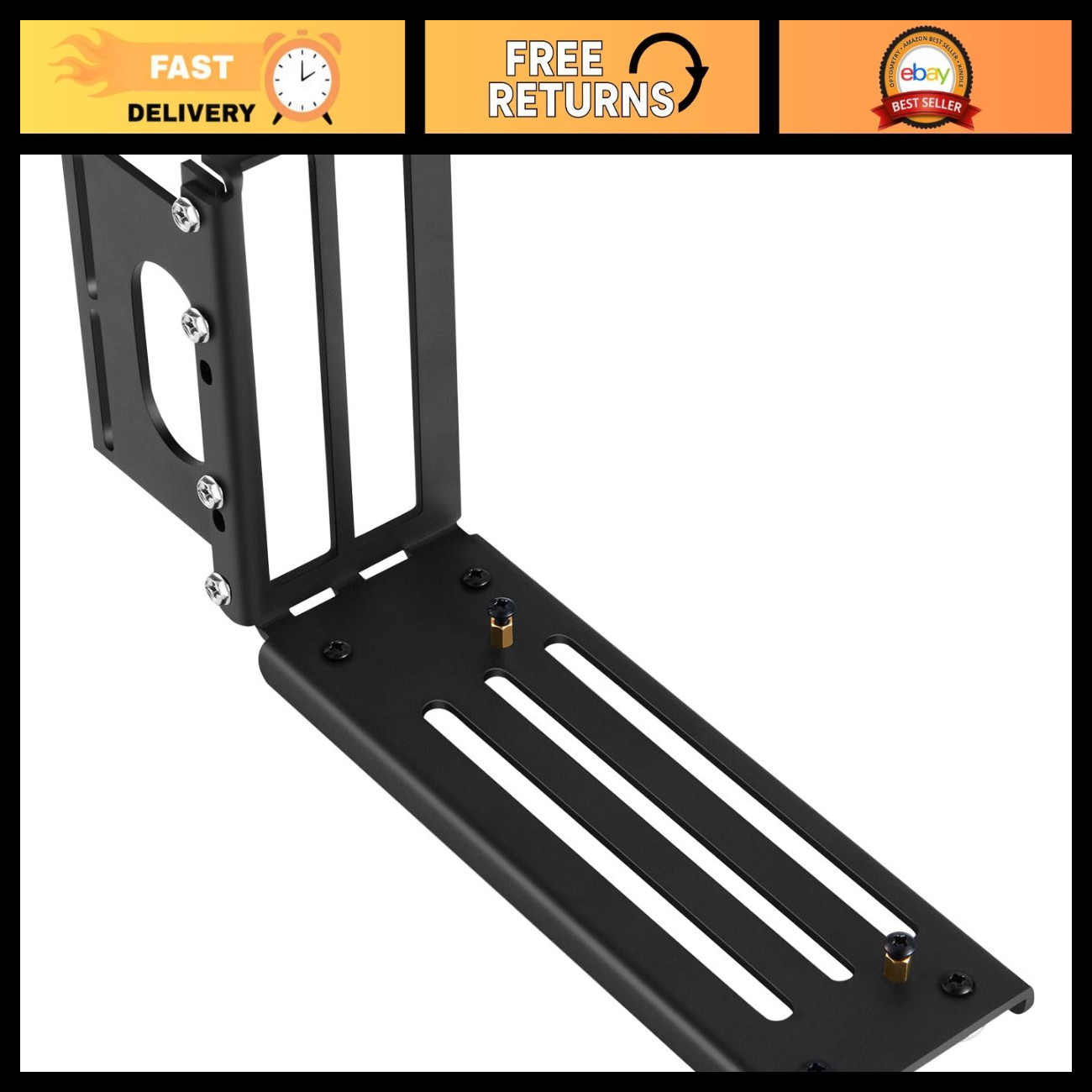 Vertical GPU Mount Bracket for PCIE 5.0 - 3 Slot eGPU Dock & External GPU Suppor