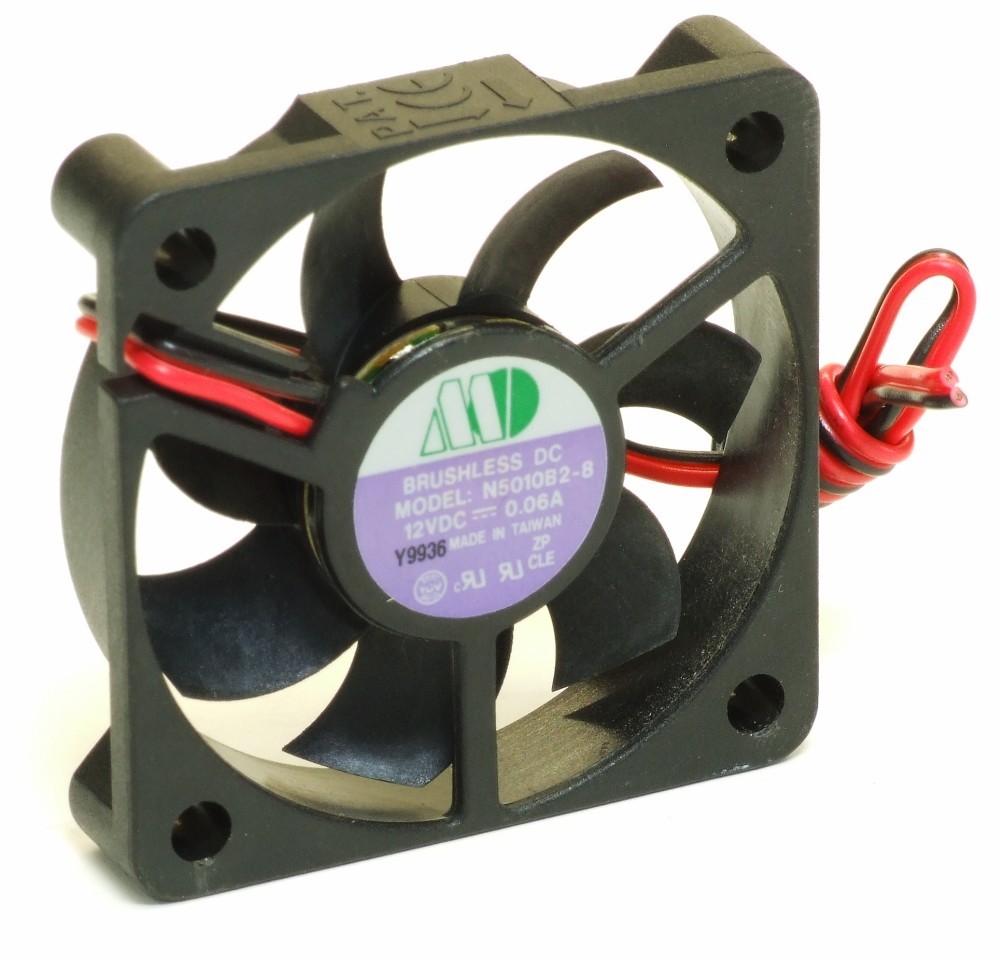 Motor One N5010B2-8 50X10MM Brushless Computer PC Fan DC12V 0.06A 2-Wire