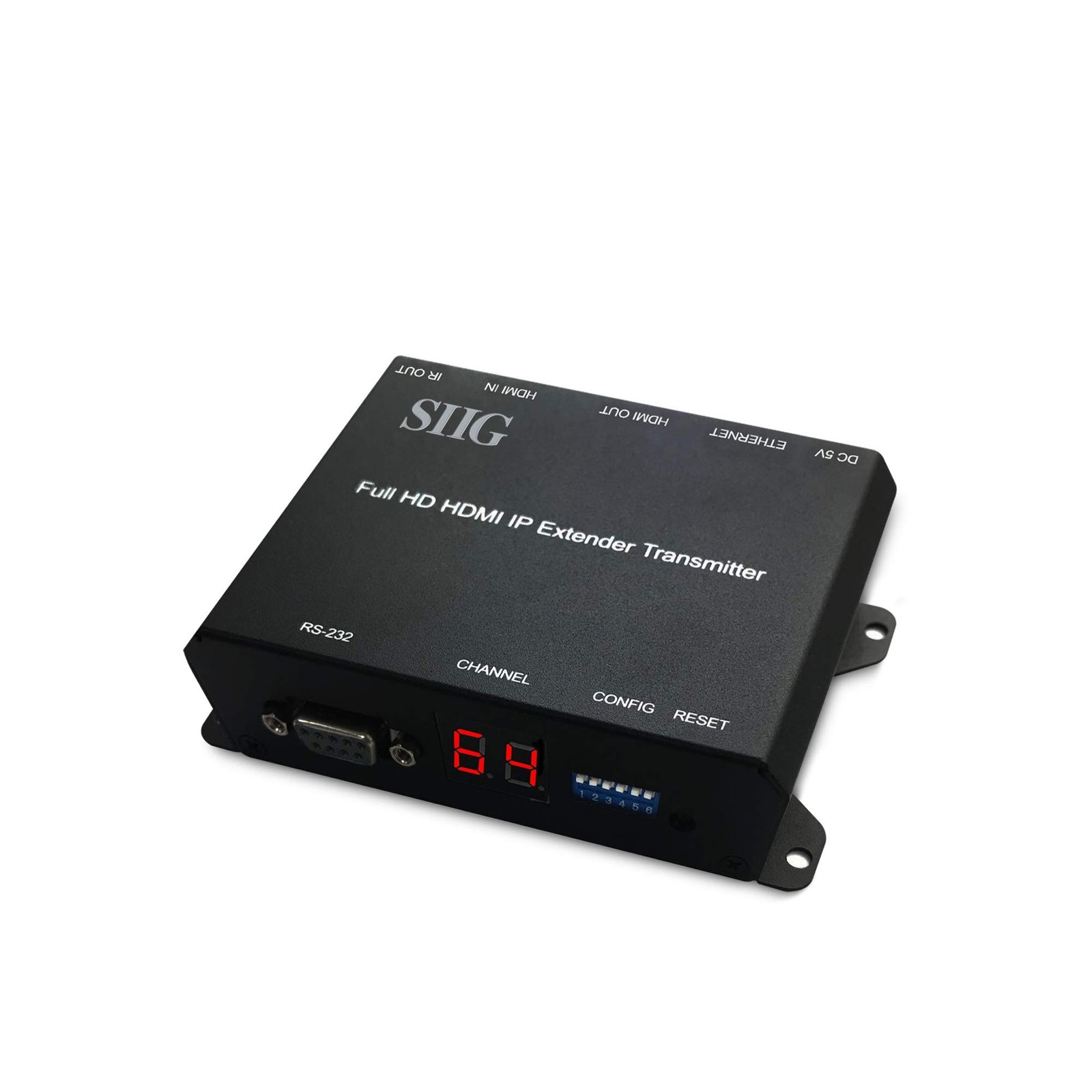 SIIG 1080p HDMI Over IP Transmitter, PoE, IR, RS-232, TAA, CE-H26411-S1