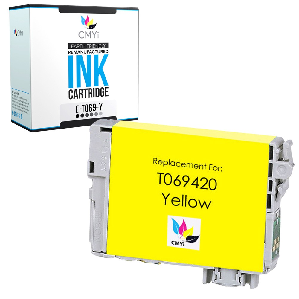 CMYi 1PK Compatible T069 Yellow Ink Cartridge for Epson WorkForce 1300 30 310 40