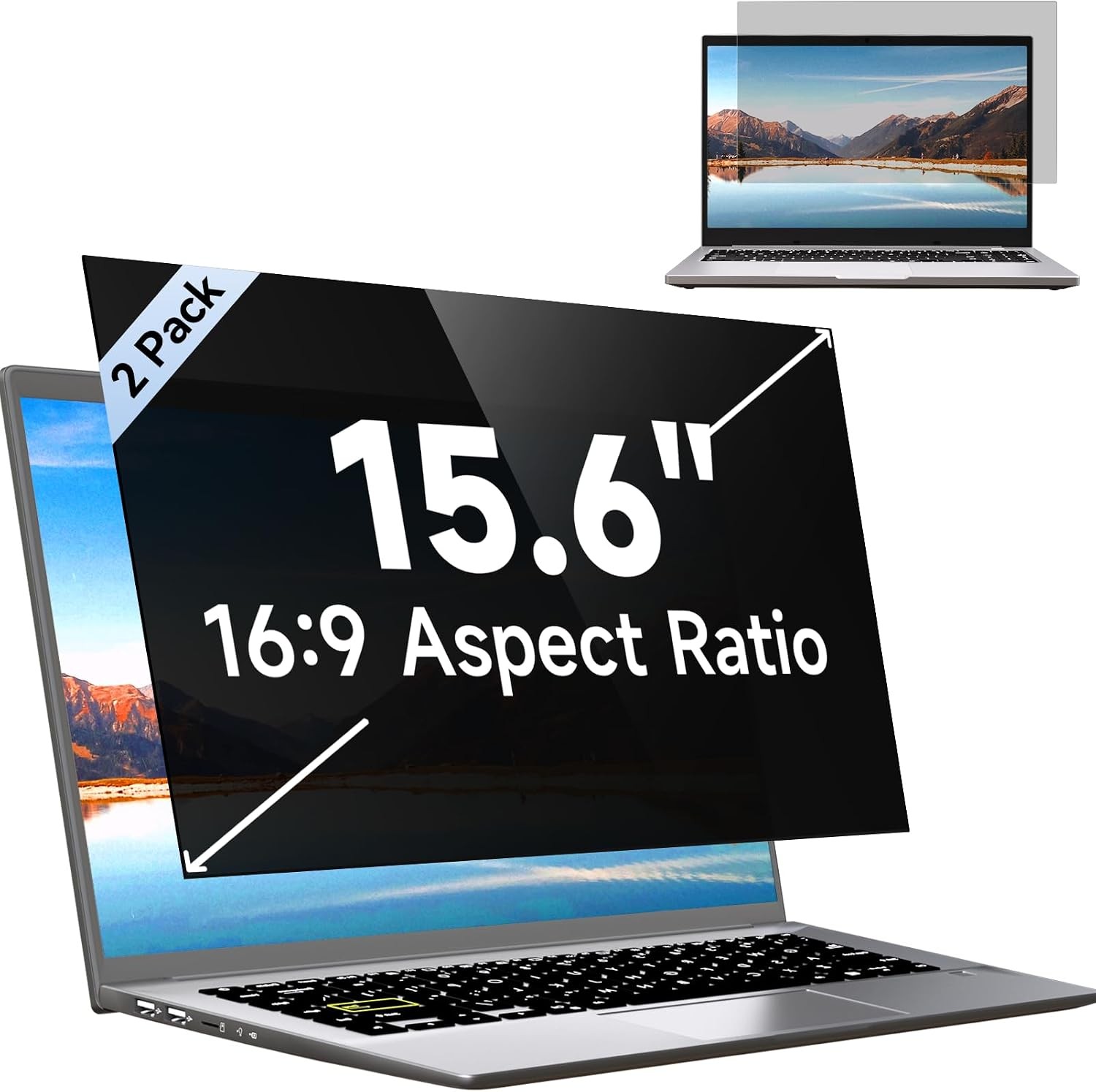 15.6 Inch Laptop Privacy Screen for HP Dell Acer Samsung Asus Lenovo Toshiba