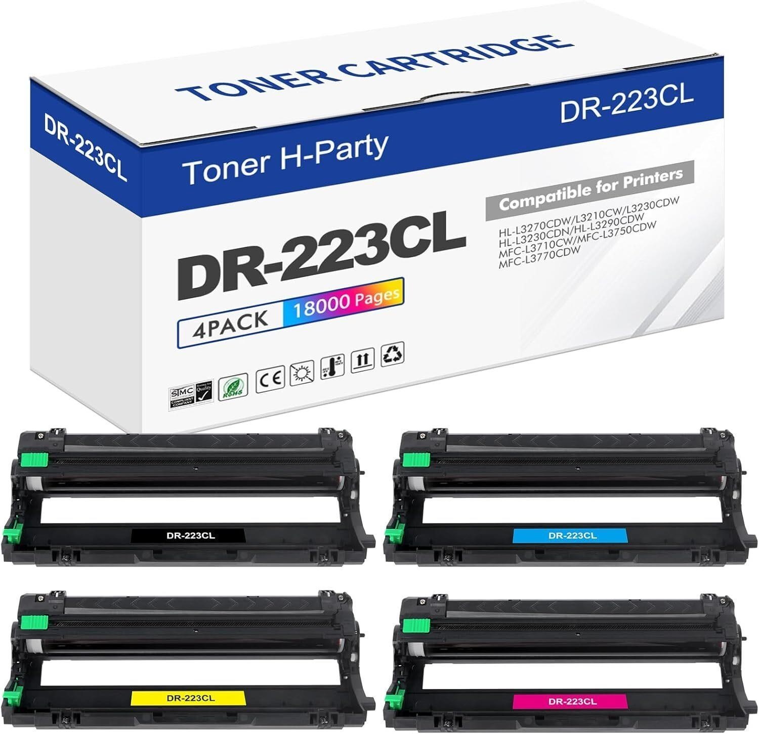 4PK DR223CL Drum Unit for Brother HL-L3710CW L3290CDW MFC-L3750CDW DR223CL