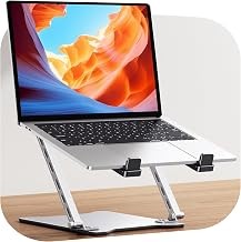 RIWUCT 2026 Laptop Stand for Desk Ultra-Slim Portable & Height Adjustable | Dual