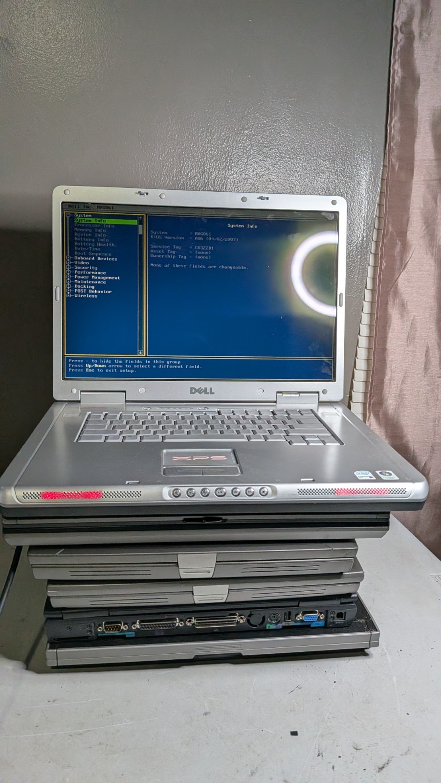 Lot 6 Vintage Dell Laptops - XPS M1710, Latitude - Most Boot To Bios - Read Desc