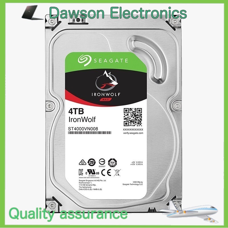 Seagate IronWolf 4TB ST4000VN008 64MB 6Gb/s SATA 3.5" NAS HDD Hard Disk Drive