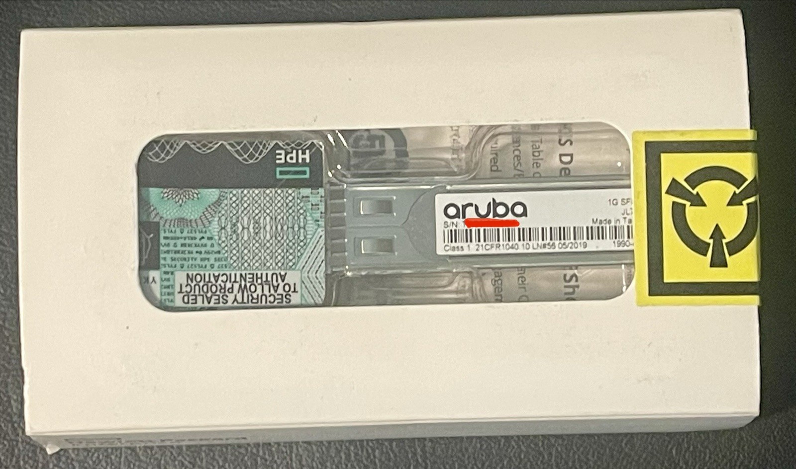 JL746A Aruba HPE 1G SFP LC LX 10km SMF TAA Transceiver 1990-4608