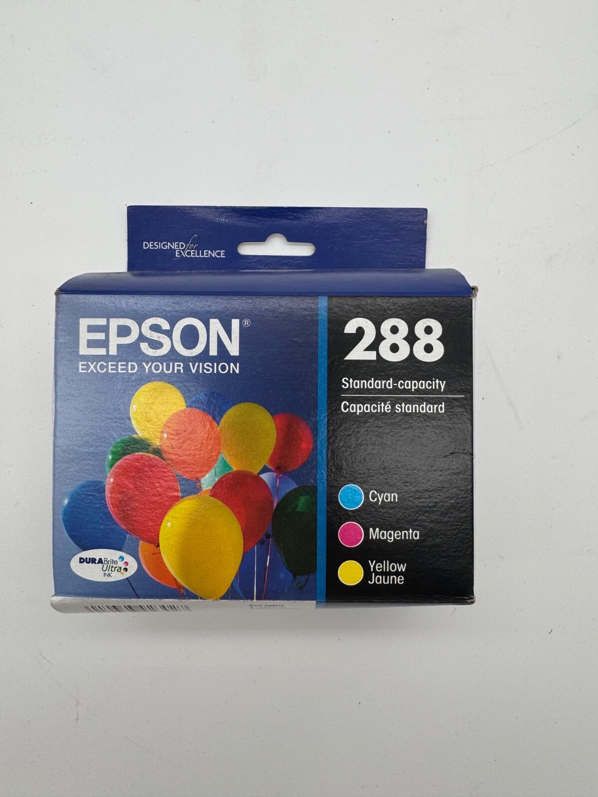 Genuine Epson 288 Black + 288 Cyan, Magenta, Yellow Ink Cartridges