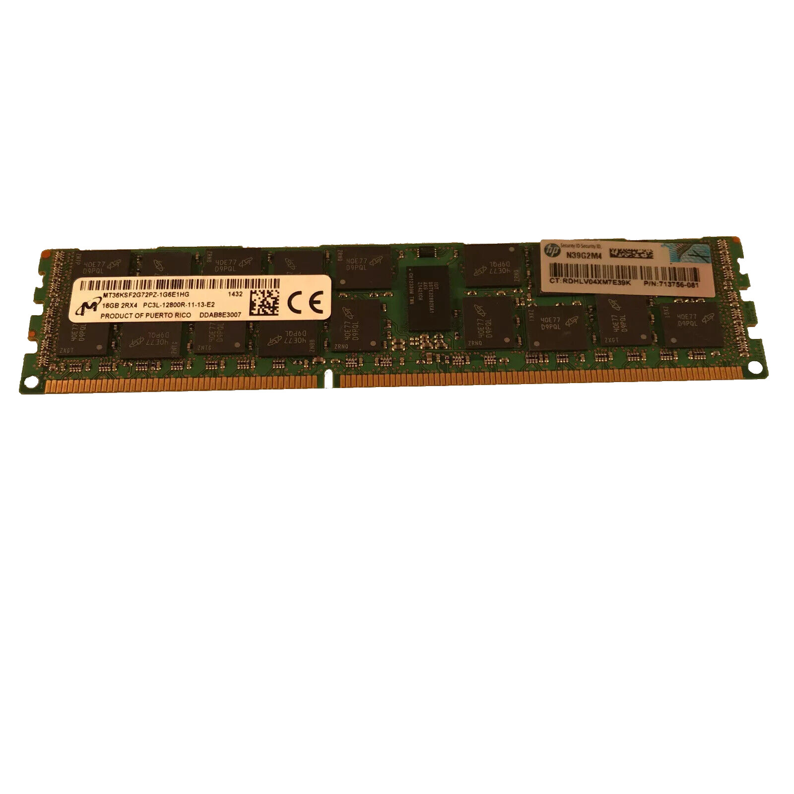 HP Original 16GB DDR3 1600 713985-B21 715284-001 713756-081 For DL360P DL380P G8
