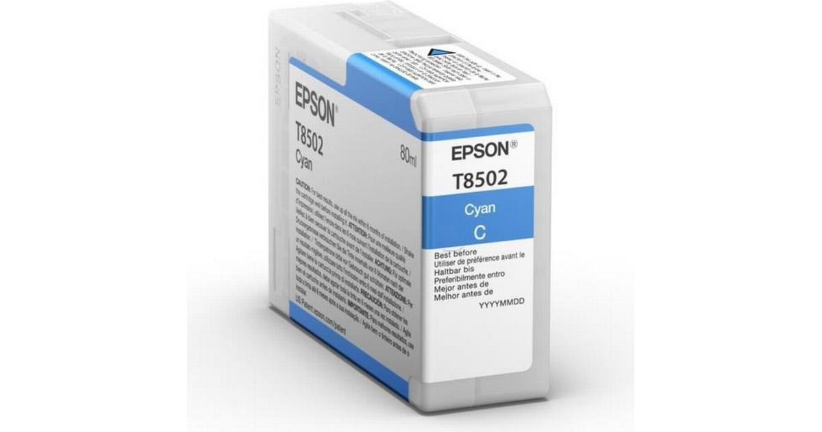 Genuine Epson T8502 Cyan Ultra Chrome HD Ink SC-P800