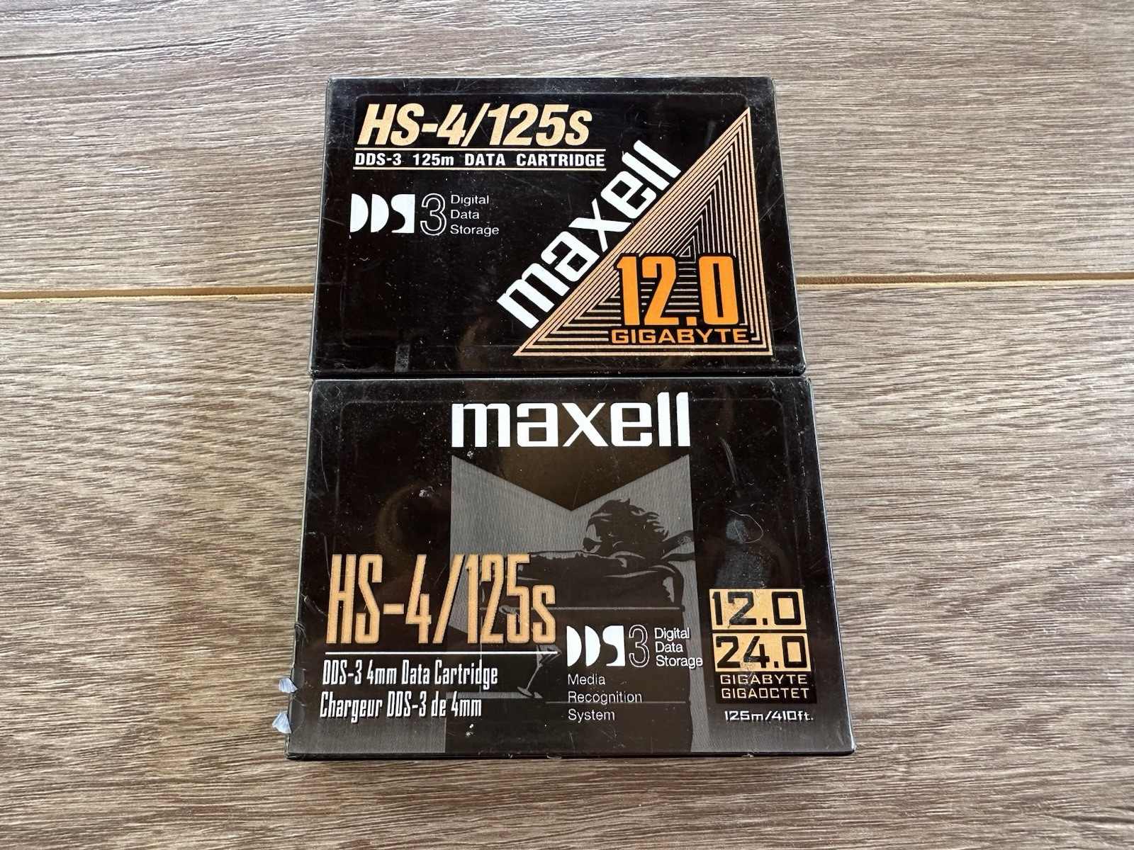Maxell HS-4/125s DDS-3 4mm Data Cartridges Lot Of 2 New