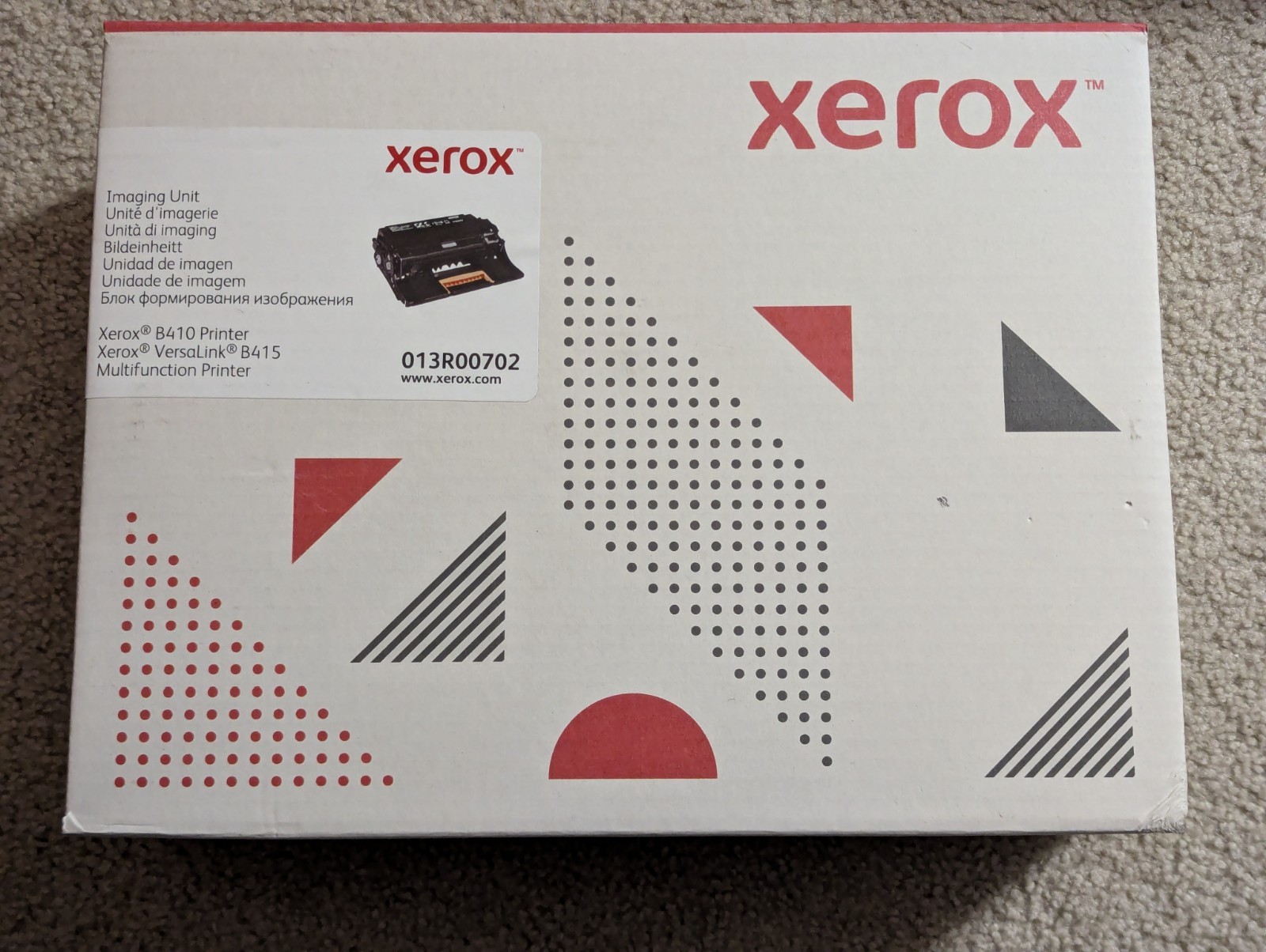 Xerox Genuine B410, VersaLink B415 Black Imaging Drum Kit 013R00702