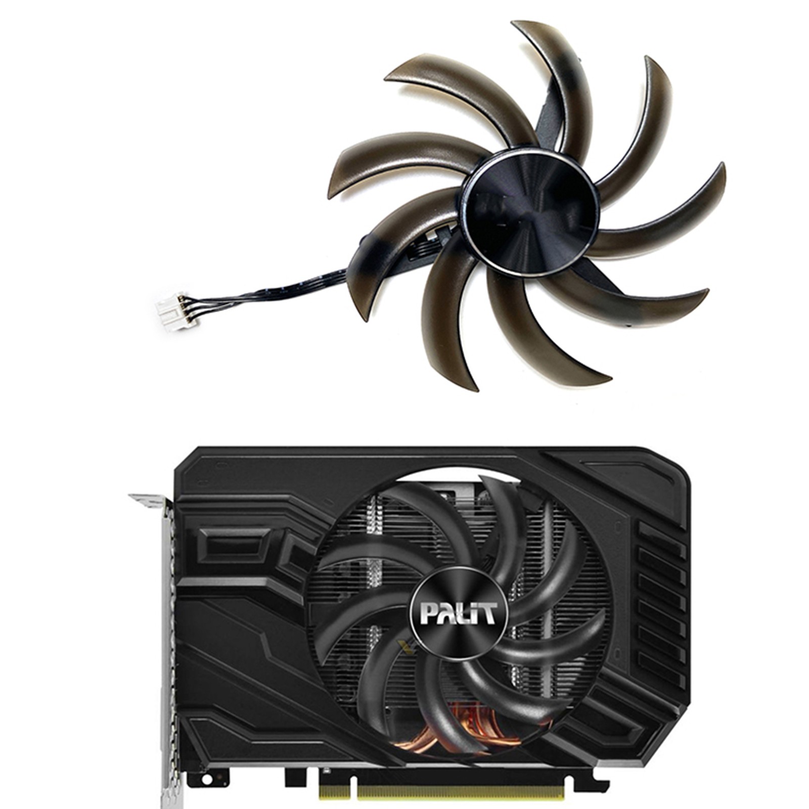 Graphics Card Cooling Fan TH1012S2H-PAA01 for PALIT RTX2060/GTX1660/1660TI/1660S
