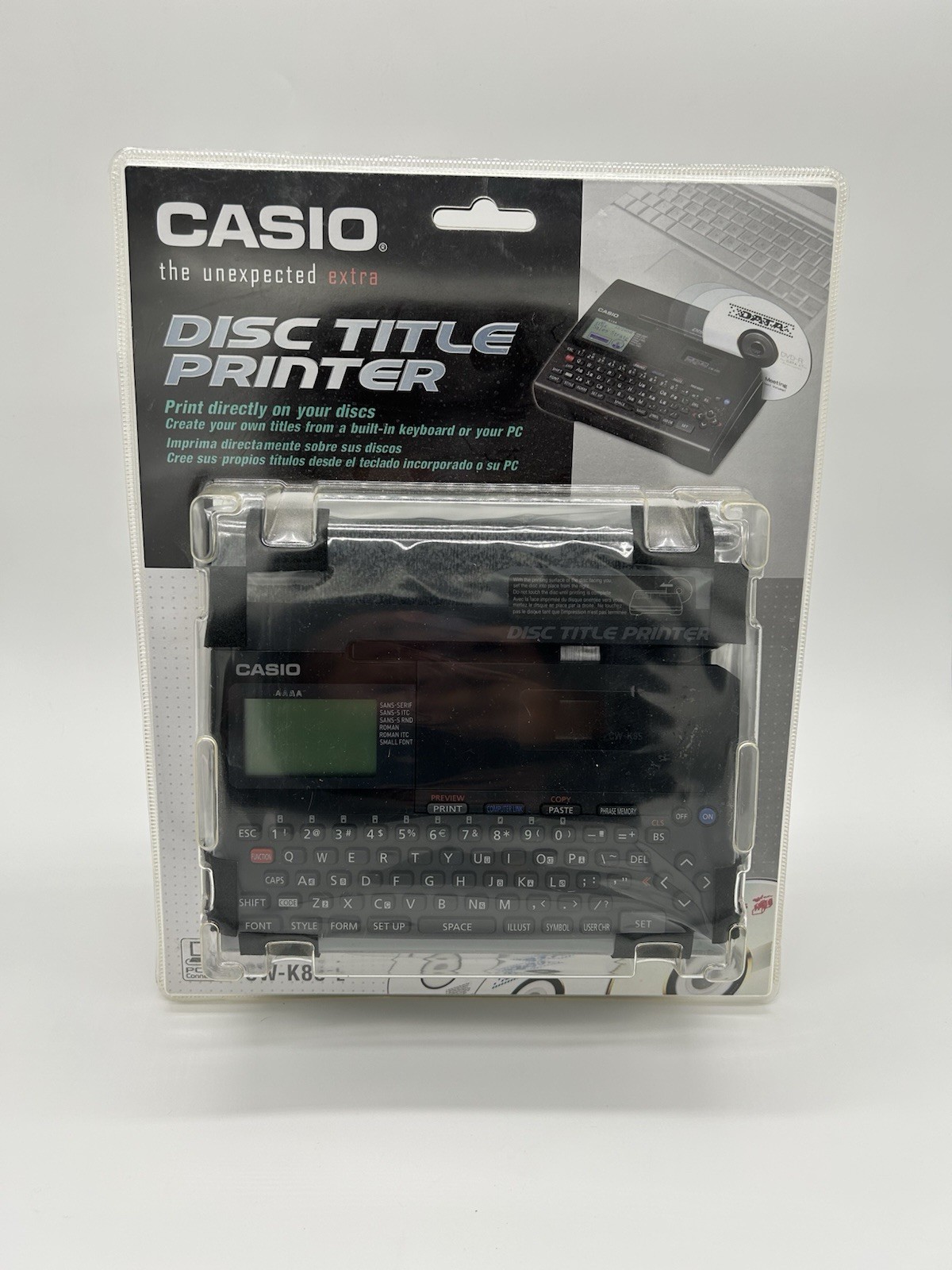 Casio CW-K85 CD/DVD Disc Title Thermal Printer CW-K85-L **NEW**