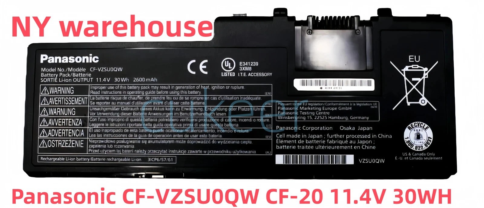 Genuine Panasonic CF-20 Battery CF-VZSU0QW CF-VZSU0QR Toughpad FZ-A2 CF-VEK20