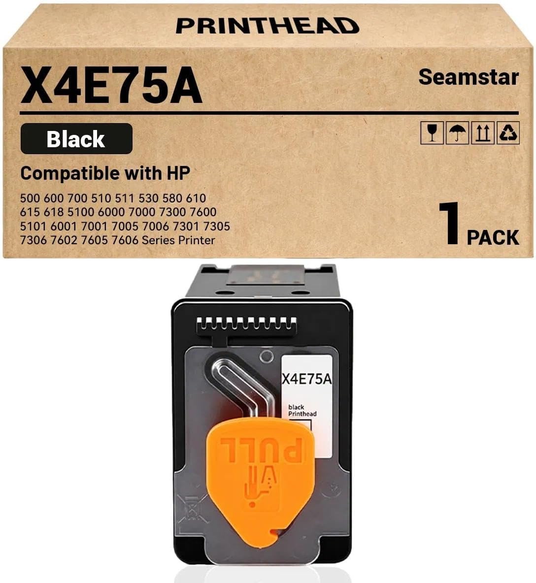 X4E75A Black Print Head Compatible with HP Smart Tank 500 600 700 510 511 530 58