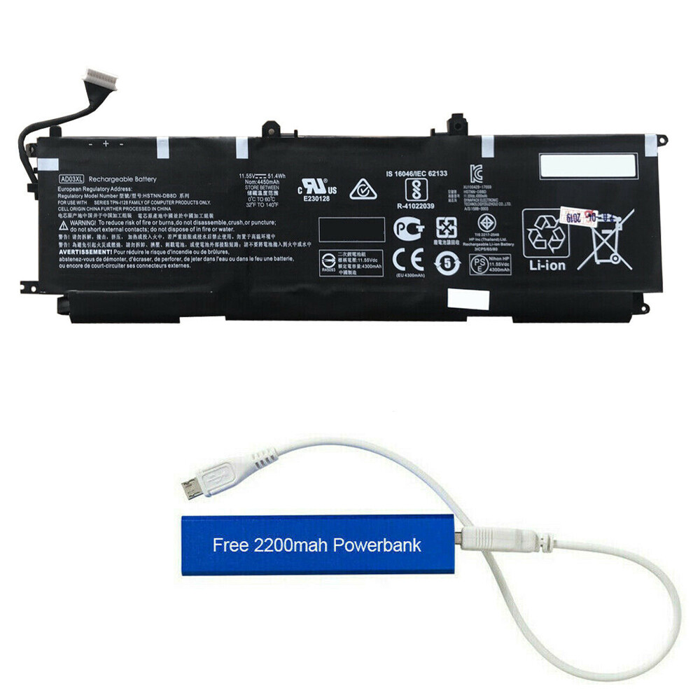 NEW AD03XL 921439-855 REPLACEMENT BATTERY FOR HP ENVY 13-AD 11.55V 51WHR