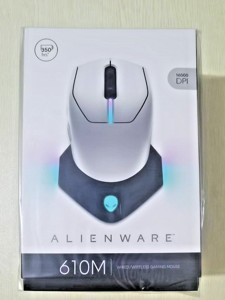 New Sealed Alienware AW610M Wire/Wireless Gaming Mouse white