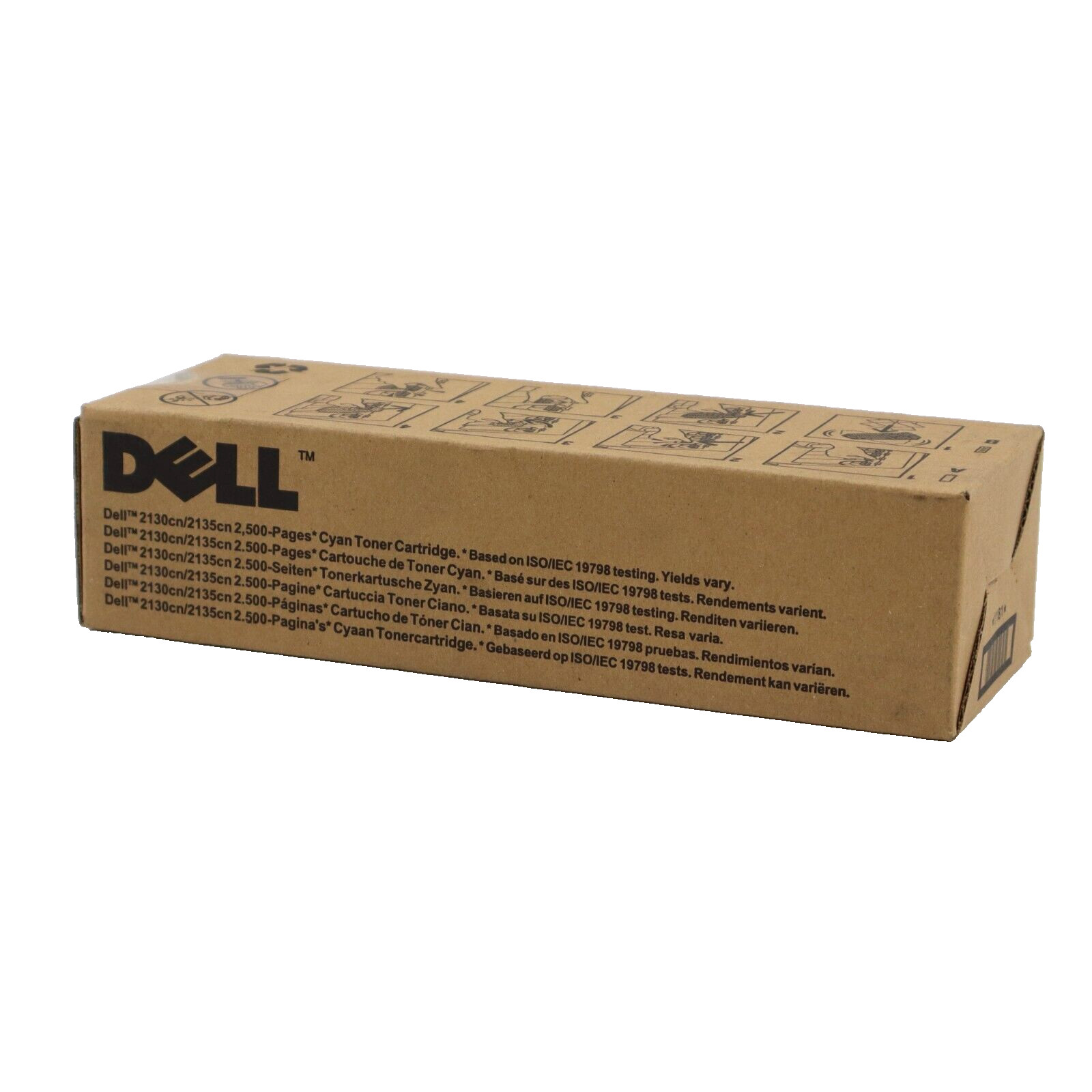 🔥NEW Genuine Dell 2130cn/2135cn 2,500 Pages Cyan Toner Cartridge SHIPS TODAY🔥