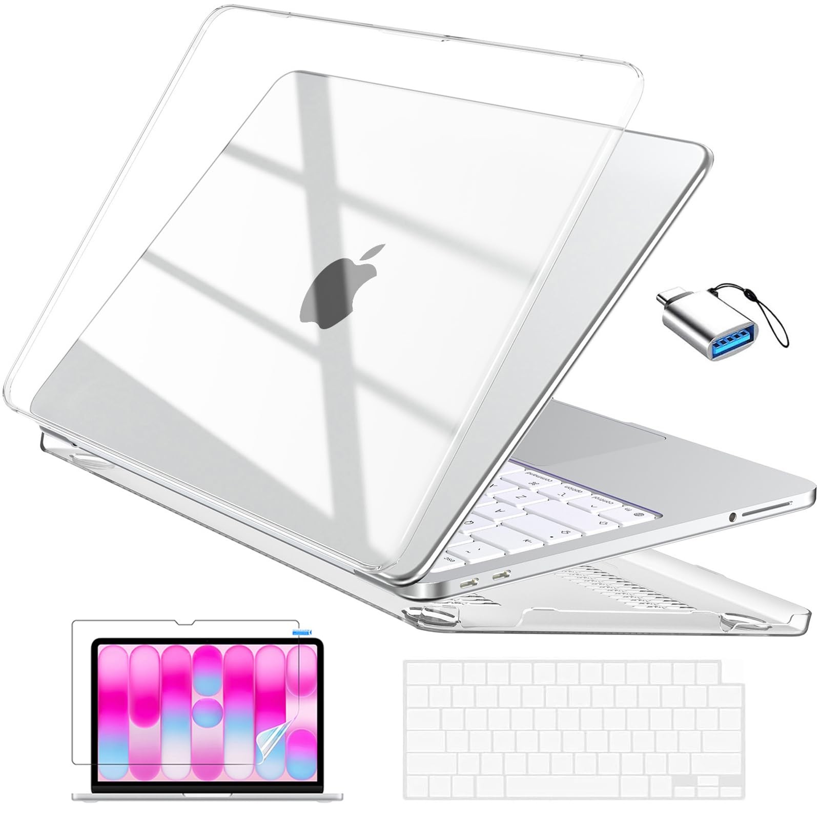 EooCoo for MacBook Neo Case 13 inch 2026, Scratch Resistant, Crystal Clear
