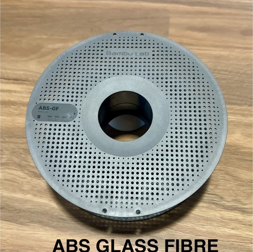 Bambu Lab ABS-GF Glass Fibre Filament 1.75mm Grey Spool for Bambu Lab AMS