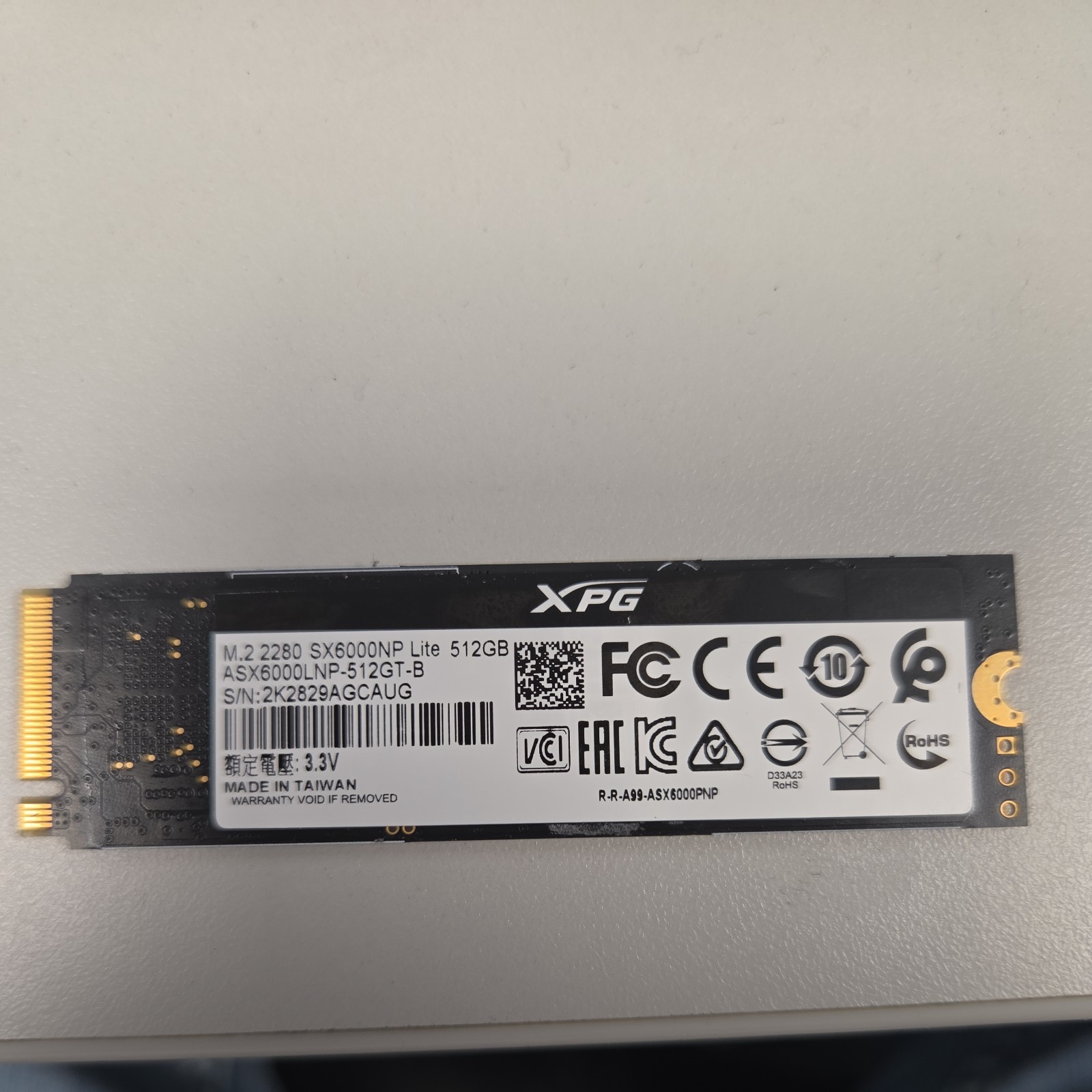 ADATA SX6000NP Lite ASX6000LNP512GT-B 512 GB PCIe 80mm Solid State Drive
