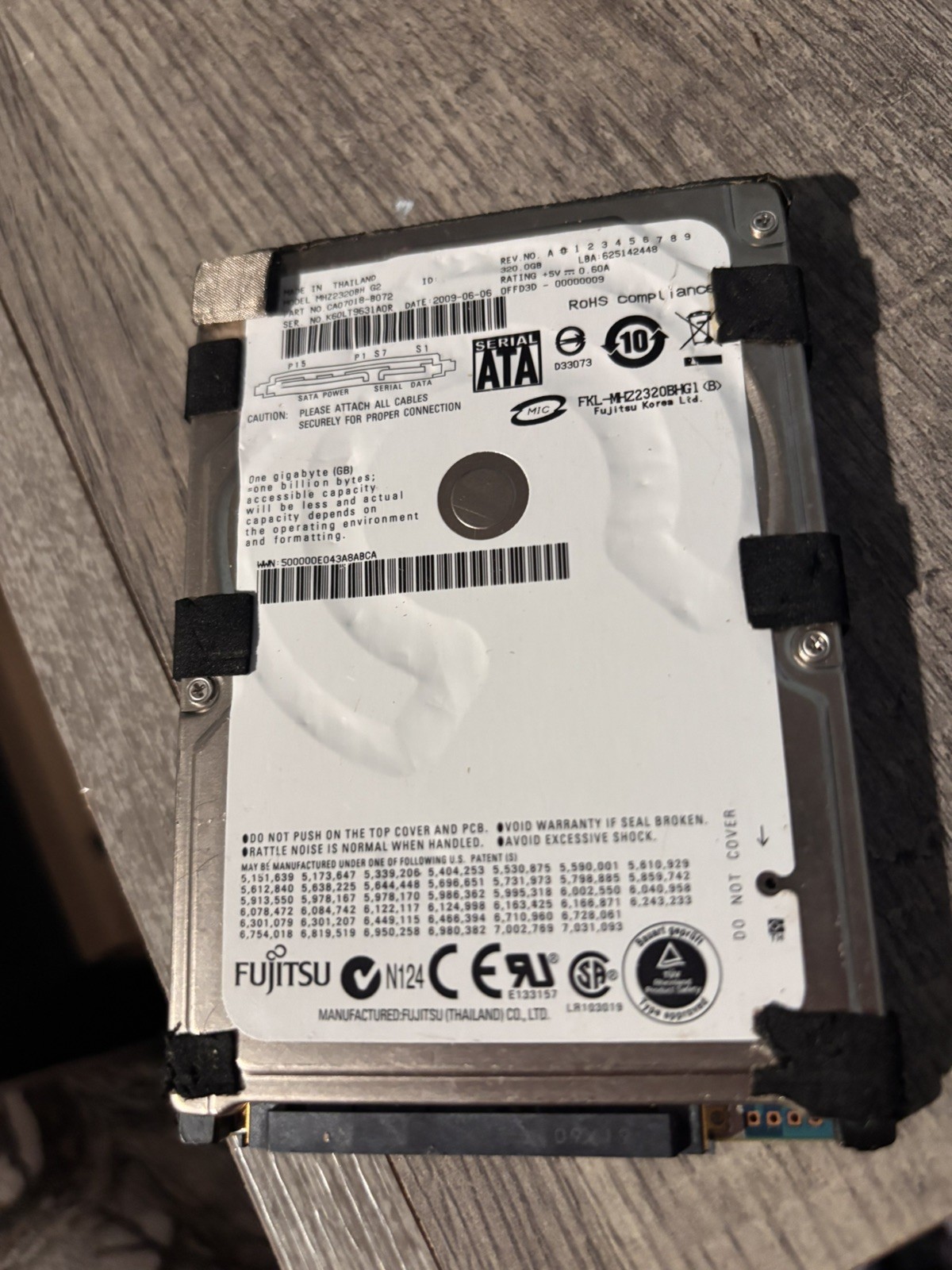 Fujitsu MHY2 BS MHY2040BS 40 GB Hard Drive - 2.5" - SATA (SATA/150)