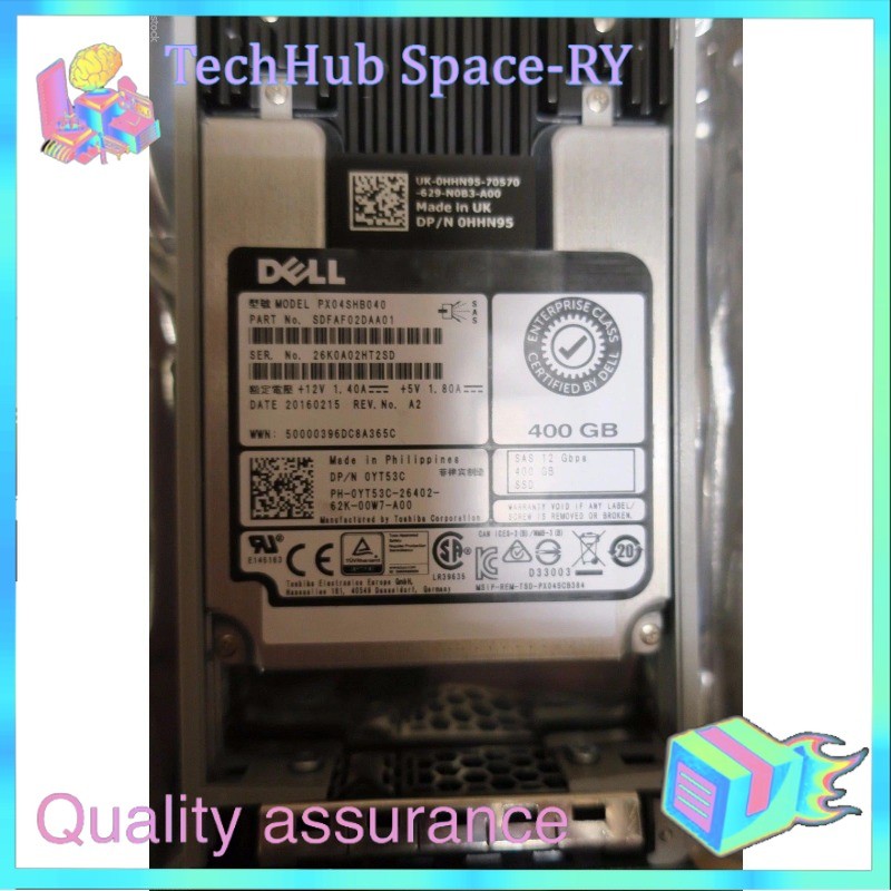 DELL YT53C 0YT53C PX04SHB040 400GB SAS 12G WI 2.5"SSD Solid State Hard Drive New