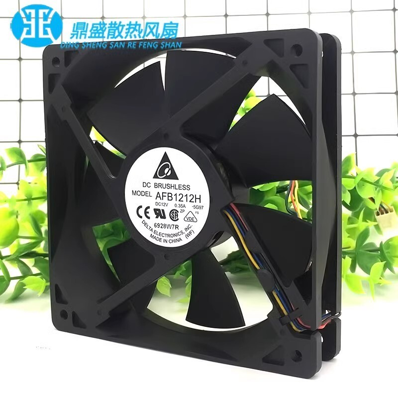 Delta AFB1212SH DC12V 0.35A 12025 4-Pin Dual Ball Cooling Fan