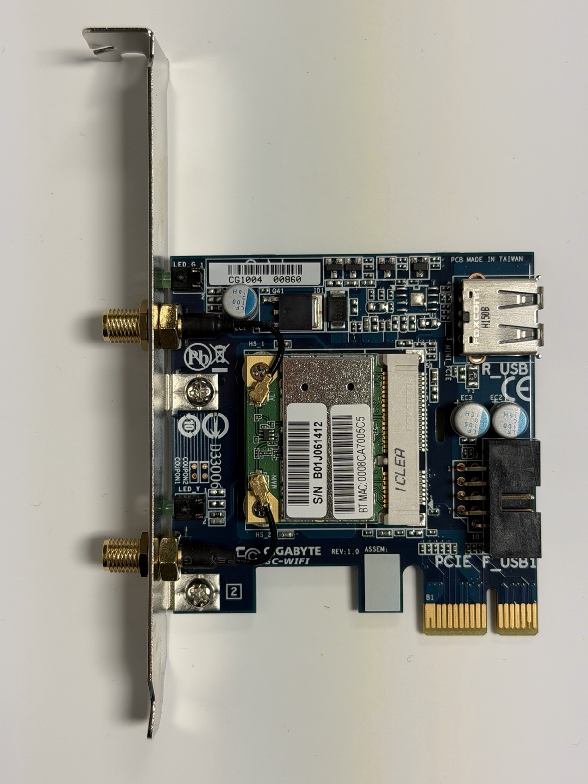 Gigabyte GC-WIFI WLAN WIFI Card Module PCI-E For X79-UD5 No Antennas