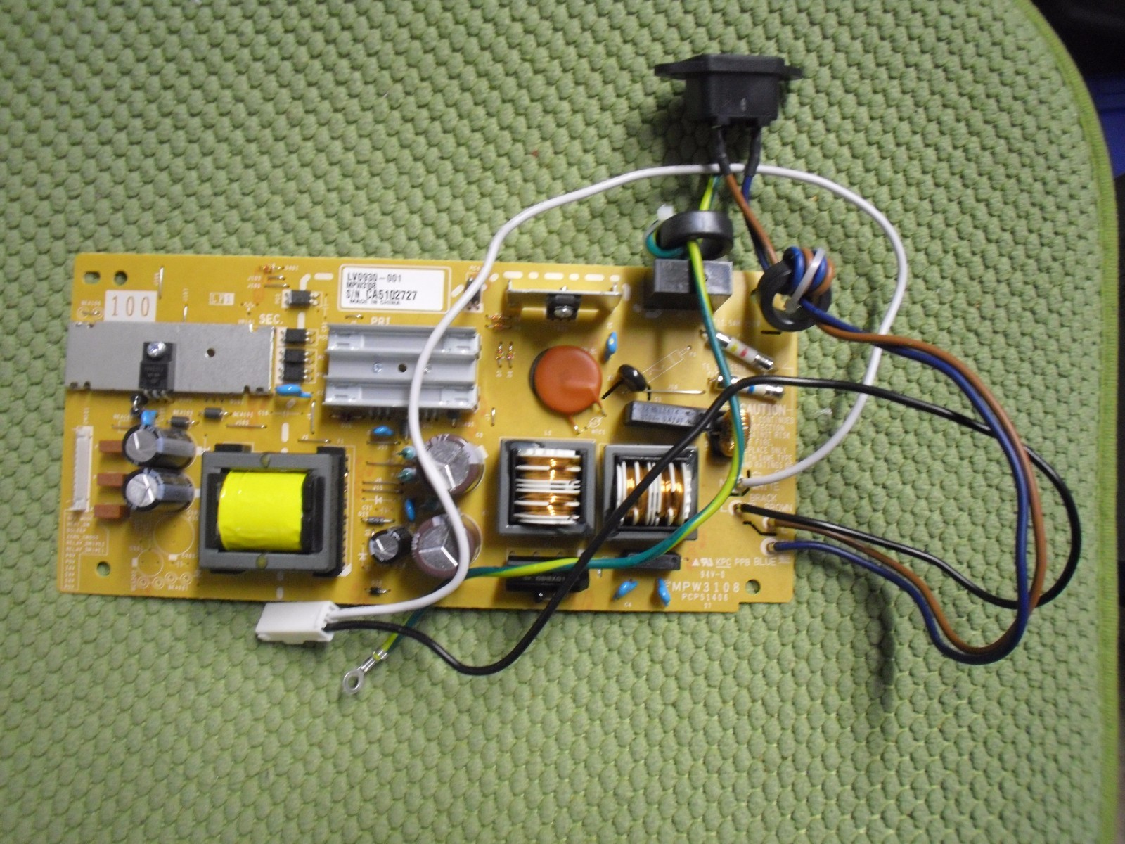 New Genuine Brother HL-3140CW 3170CDW Lower Voltage Power Supply LV0929001 Z166
