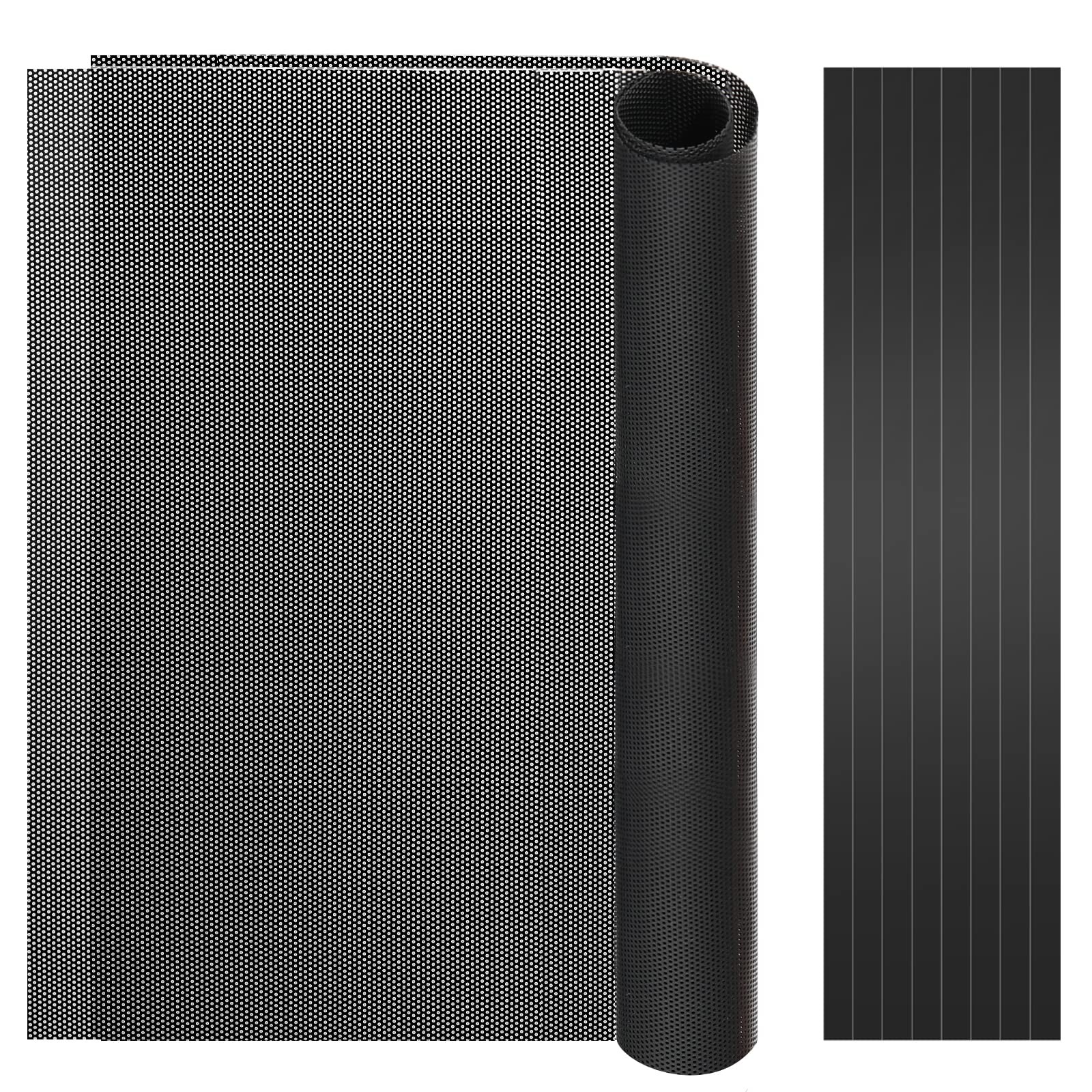 MoKo 400x300mm DIY PC Case Dust Mesh Filter, [2 2 x 400*300mm-1mm hole, Black