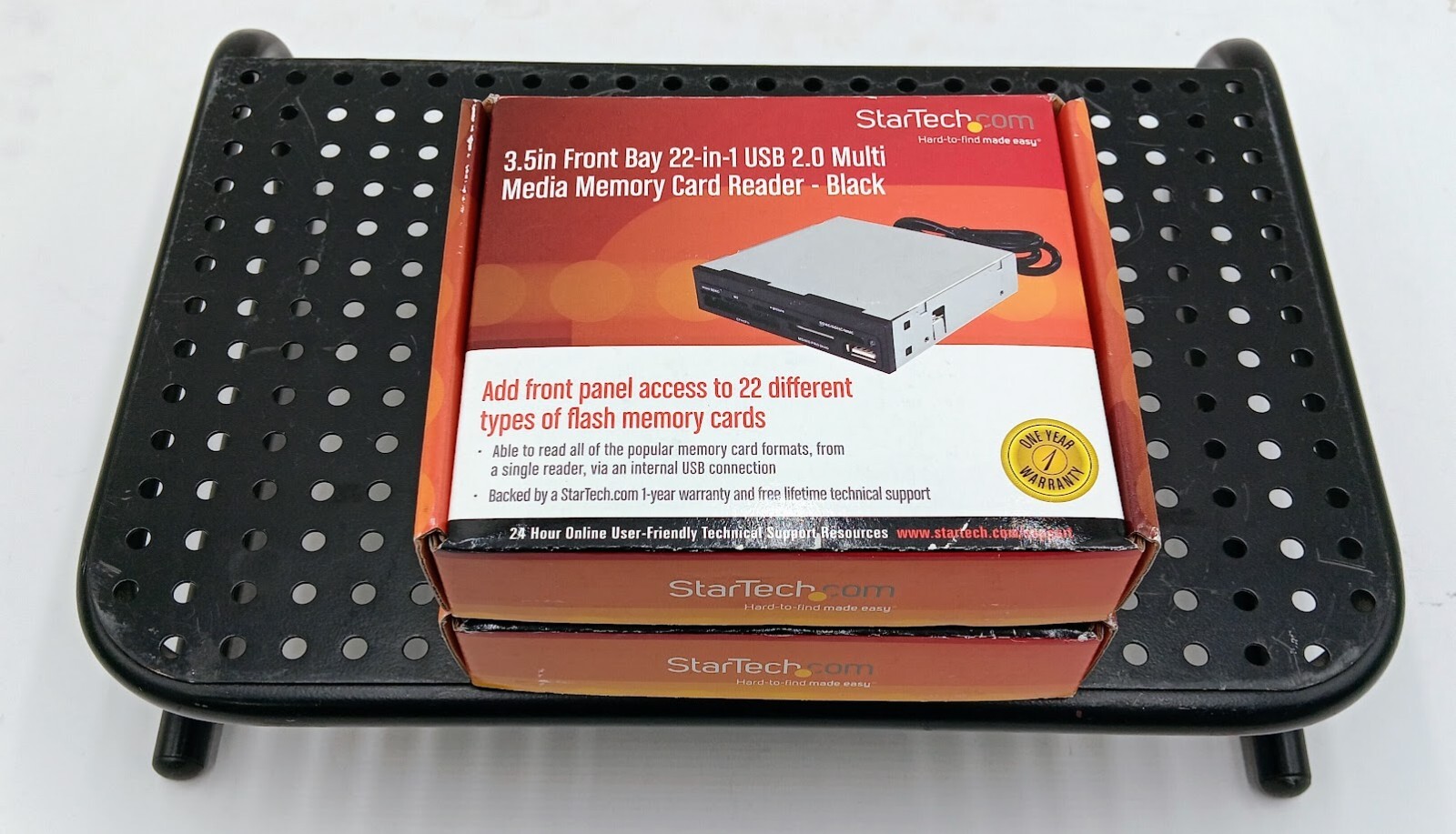 2x StarTech 35FCREADBK2 3.5in Front Bay 22-in-1 USB 2.0 Multi Media Memory Card