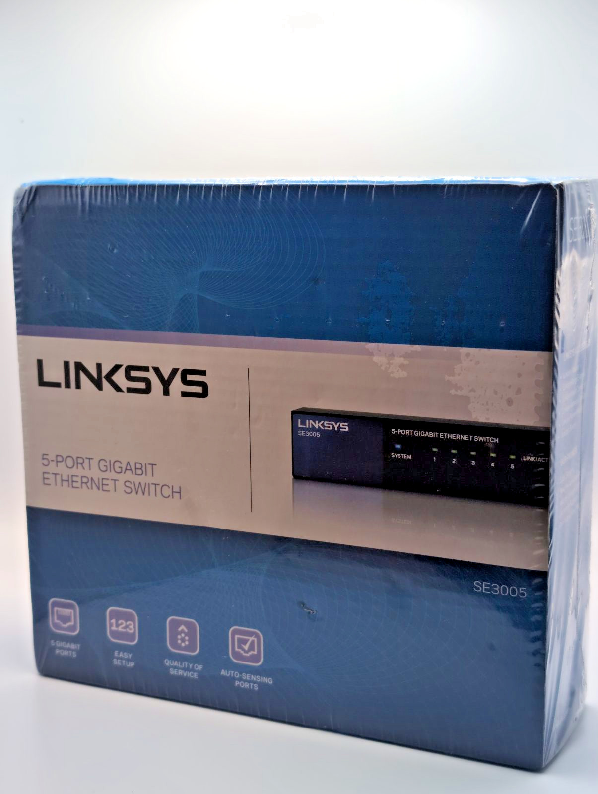 Linksys SE3005 5-Port Gigabit Ethernet Network Switch Brand New Factory Sealed