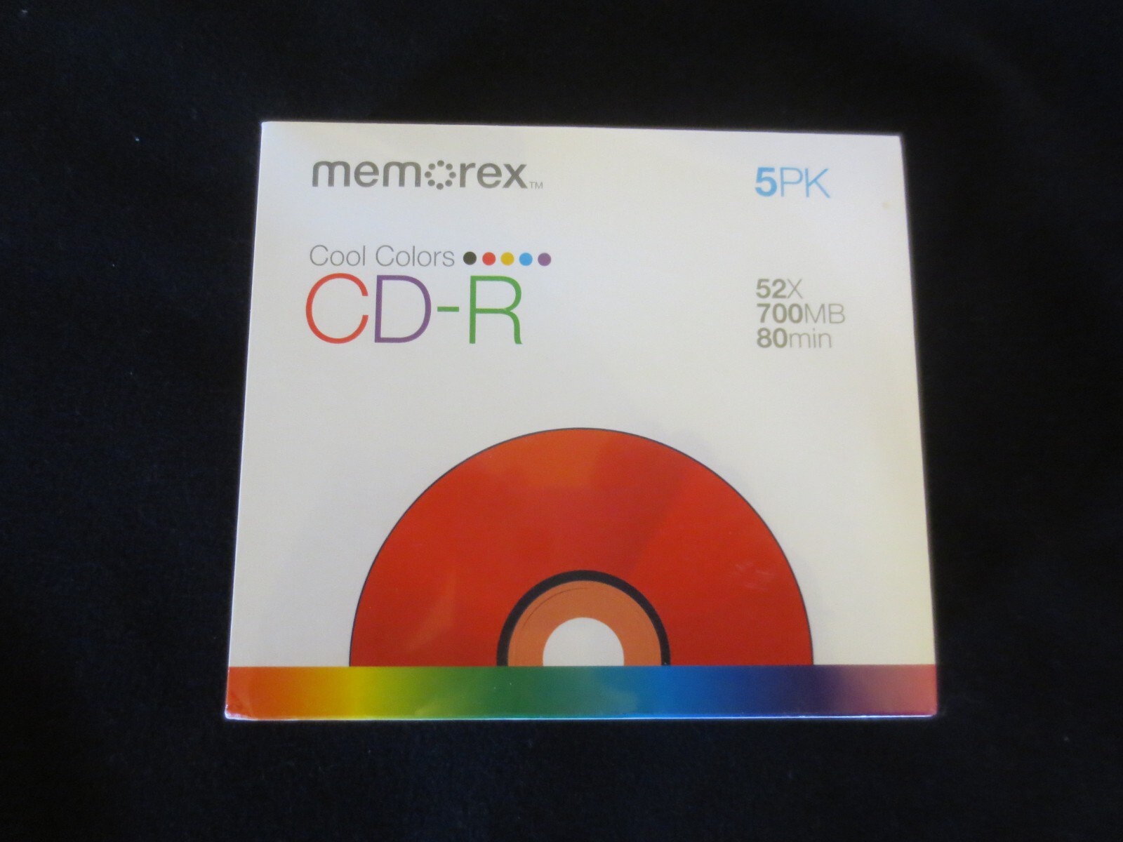 Memorex CD-R Brand New. 5 pack 52x 700 MB 80 Minutes