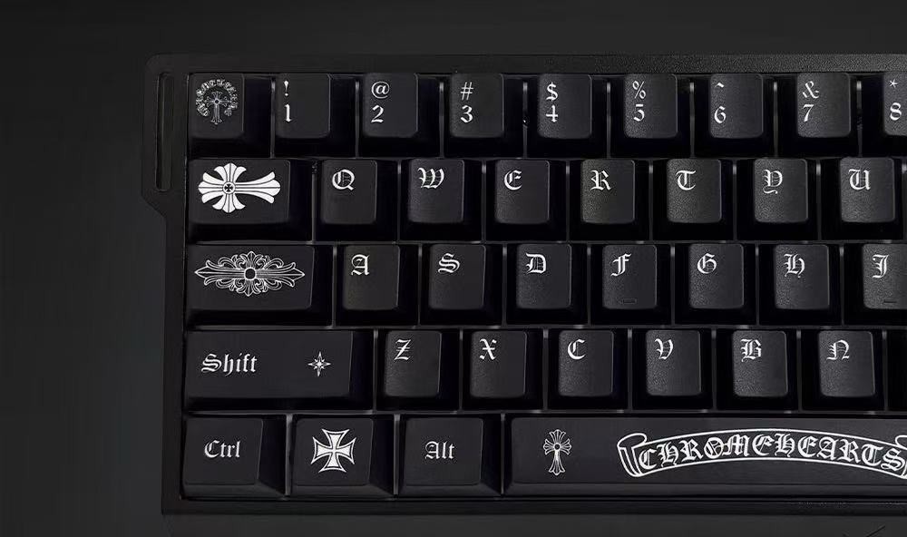 Chme Hearts Style PBT Keycaps Cherry Profile for Mechanical Magnetic Keyboard