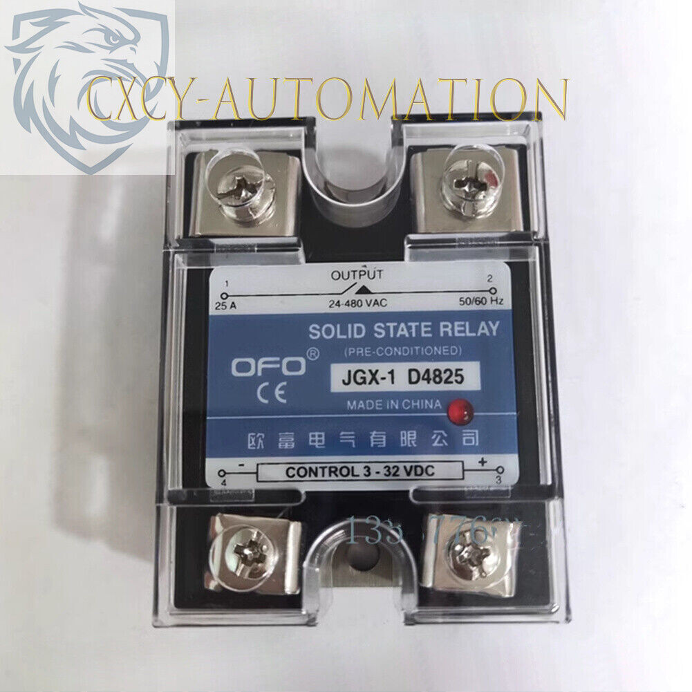 JGX-1 D4825 25A 480V DC Electrical Single Phase solid state relay control AC 1PC